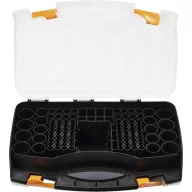   VOLTCRAFT GD BSB01 Elemtartó doboz Cellaszám: 180 Mikro (AAA), Ceruza (AA), baby (C típus), Góliát (D), 9 V-os, Gombelemek (H x Sz x Ma) 350 x 90 x 235 mm