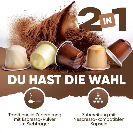 Profi Cook PC-ES/KA 1267 INOX Eszpresszó kávéfőző Nemesacél Tejhabosító fúvókával