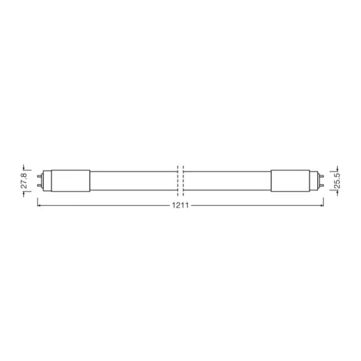 LEDVANCE LED csövek EEK: D (A - G) G13 Cső forma T8 14 W = 36 W Hidegfehér (Ø x Ma) 27.8 mm x 27.8 mm 1 db