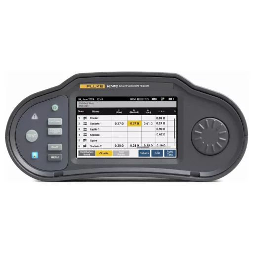 Fluke 1674FC SCH Telepítés teszter
