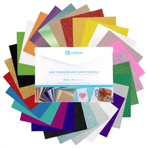 Loklik Heat Transfer Vinyl Material Bundle Alkotó készlet