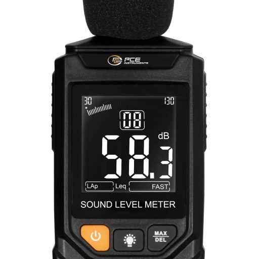 PCE Instruments Zajszintmérő Adatgyűjtő 30 - 130 dB 20 Hz - 12500 Hz