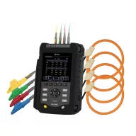   PCE Instruments Power Analyzer hálózat analizáló készülék 3 fázisú, 1 fázisú adatgyűjtő funkcióval, lakatfogóval, Energiamérések, Hibák keresése, elhárítása,