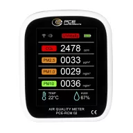   PCE Instruments Finom por mérőkészülék Légnedvesség, Hőmérséklet, Finom por, Légszennyezettség Hőmérsékletmérő funkcióval, USB csatlakozóval