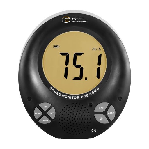 PCE Instruments Zajszintmérő Adatgyűjtő, színes kijelző 35 - 135 dB 31.5 Hz - 8000 Hz Jack dugó, 3,5 mm-es