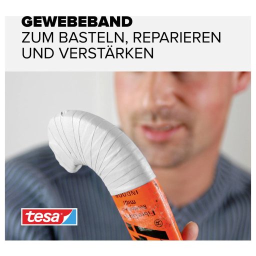 tesa 57230-00001-02 Szövet ragasztószalag Fehér (H x Sz) 50 m x 19 mm 1 db