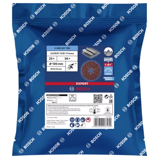 Bosch Accessories 2608621788 Rost tárcsa Ø 100 mm Acél, Nemesacél 25 db