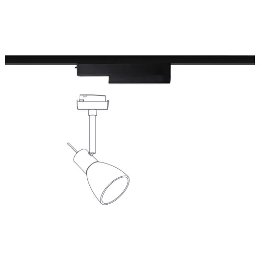 Paulmann 95678 Nagyfeszültségű sínes rendszer elemek Fekete (matt)