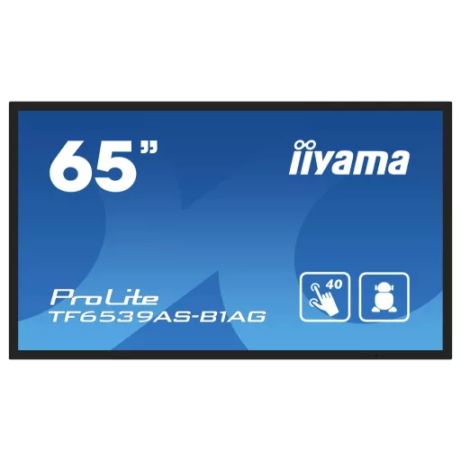 Iiyama 65 Bonded PCAP Anti-glare Bezel Free 40 Digital Signage kijelző EEK: F (A - G) 163.9 cm 64.5 coll 3840 x 2160 Pixel 24/7