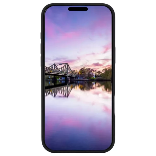 JT Berlin SilikonCase Steglitz Hátlap Apple iPhone 16 Fekete Induktív töltés, MagSafe kompatibilis 11070
