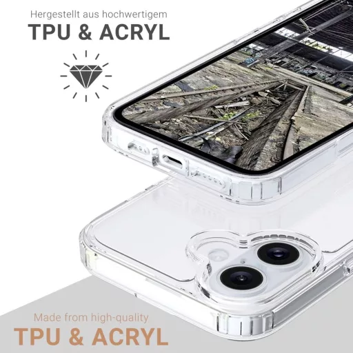 JT Berlin BackCase Pankow Clear Hátlap Apple iPhone 16 Átlátszó MagSafe kompatibilis 11090
