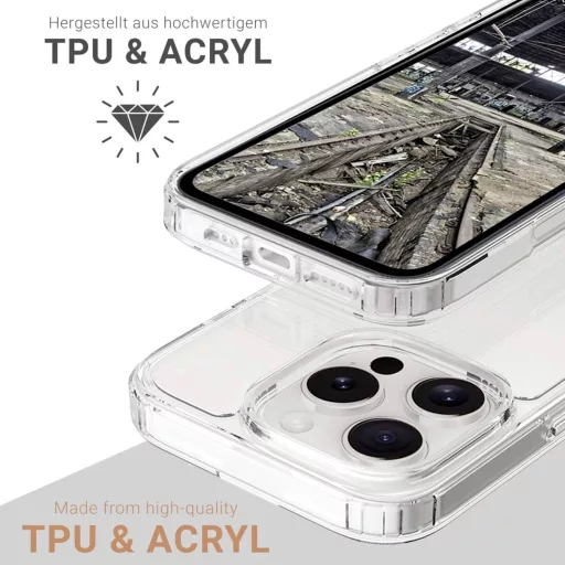 JT Berlin BackCase Pankow Clear Hátlap Apple iPhone 16 Pro Átlátszó MagSafe kompatibilis 11092