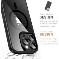   JT Berlin BackCase Pankow Hybrid Hátlap Apple iPhone 16 Pro Fekete, Átlátszó MagSafe kompatibilis 11100