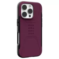   UAG Civilian MagSafe Case Cover Apple iPhone 16 Pro Bordó Ütésálló UA-114444119049