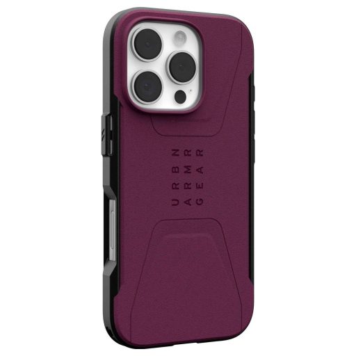 UAG Civilian MagSafe Case Cover Apple iPhone 16 Pro Bordó Ütésálló UA-114444119049
