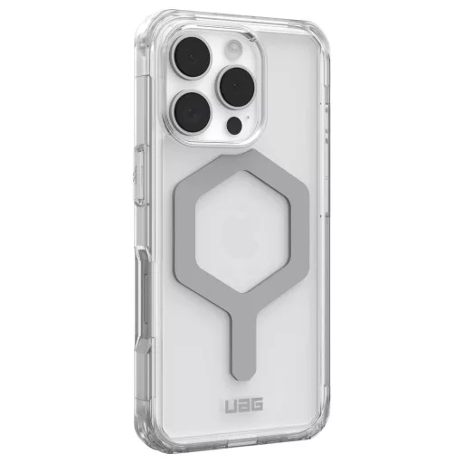 Urban Armor Gear Plyo MagSafe Case Hátlap Apple iPhone 16 Pro Jég, Átlátszó, Ezüst MagSafe kompatibilis 114480114333
