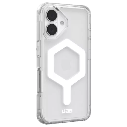 Urban Armor Gear Plyo MagSafe Case Hátlap Apple iPhone 16 Jég, Átlátszó, Fehér MagSafe kompatibilis 114482114341