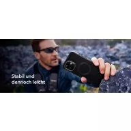   ESR Cyber Tough HaloLock Case + Stash Stand Hátlap Apple iPhone 16 Plus Fekete MagSafe kompatibilis 1A7640102