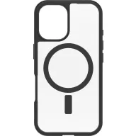   Otterbox React Hátlap Apple iPhone 16 Fekete, Átlátszó Induktív töltés, MagSafe kompatibilis 77-96243