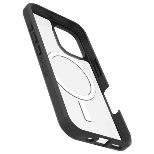 Otterbox React Hátlap Apple iPhone 16 Fekete, Átlátszó Induktív töltés, MagSafe kompatibilis 77-96243