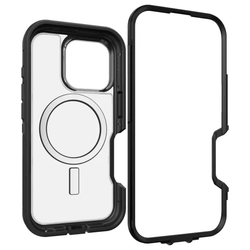 Otterbox Defender XT Hátlap Apple iPhone 16 Pro Fekete, Átlátszó MagSafe kompatibilis, Ütésálló 77-96112