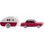 Wiking 020203 H0 Személygépkocsi modell Ford Taunus 12M lakókocsival