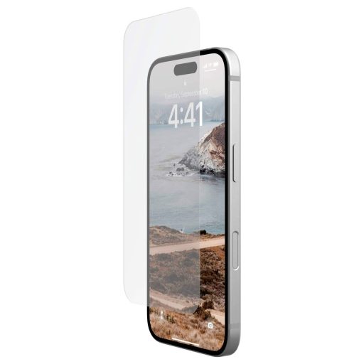 Urban Armor Gear Tempered Glass Kijelzővédő üveg Apple iPhone 16, iPhone 15 1 db Ujjlenyomatmentes, Karcálló 14436511NA