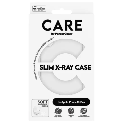 PanzerGlass CARE by ® Fashionable Hátlap Apple iPhone 16 Plus Átlátszó Induktív töltés 1443