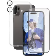   PanzerGlass CARE by ® Panzerglas 3-in-1 Protection Hátlap Apple iPhone 16 Átlátszó Ütésálló B1353+2861+1285