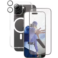   PanzerGlass CARE by ® Panzerglas 3-in-1 Protection Hátlap Apple iPhone 16 Pro Max Átlátszó Induktív töltés B1340+2864+1286