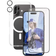   PanzerGlass CARE by ® Panzerglas 3-in-1 Protection Hátlap Apple iPhone 16 Átlátszó Induktív töltés B1337+2861+1285