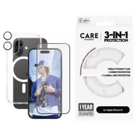   PanzerGlass CARE by ® Panzerglas 3-in-1 Protection Hátlap Apple iPhone 16 Átlátszó Induktív töltés B1337+2861+1285