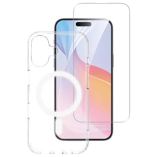 4Smarts 3in1 Premium Starter Set Hátlap Apple iPhone 16 Átlátszó Induktív töltés 541176