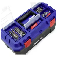   WorkPro WP283002 507 x 254 x259 mm Szerszámos láda tartalom nélkül Kék, Fekete