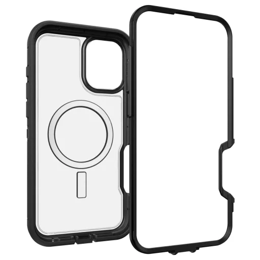 Otterbox Defender XT Hátlap Apple iPhone 16 Plus Fekete, Átlátszó MagSafe kompatibilis, Ütésálló 77-96044