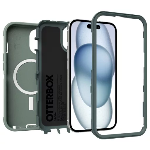 Otterbox Defender Hátlap Apple iPhone 16e, iPhone 15, iPhone 14, iPhone 13 Zöld MagSafe kompatibilis 77-97536