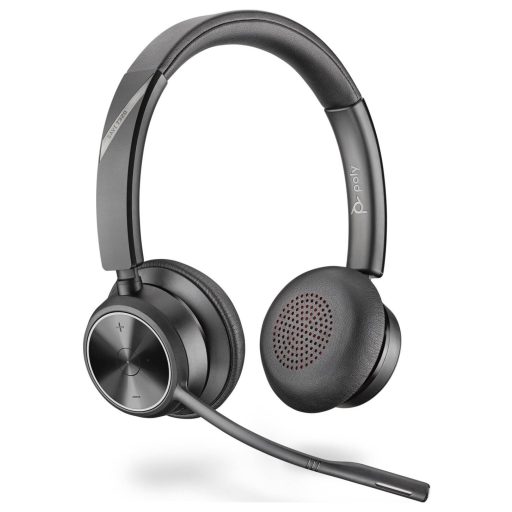 HP Poly DECT Headset Savi 7320 Office Stere On Ear headset Bluetooth® Stereo Fekete Noise Cancelling Számítógép