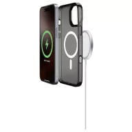   Cellularline Gloss MagSafe Case Hátlap Apple iPhone 16 Pro Fekete Induktív töltés GLOSSMAGIPH16PROK