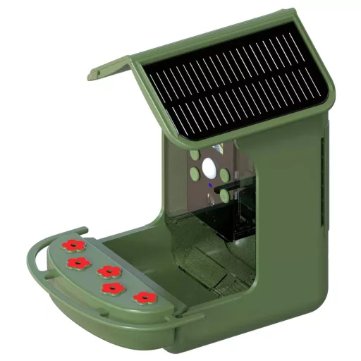 Braun Phototechnik Bird Cam 130 Solar Vadmegfigyelő kamera takarmányadagolóval Zöld