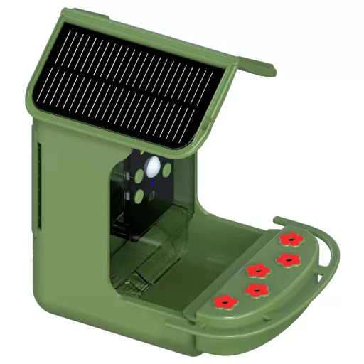 Braun Phototechnik Bird Cam 130 Solar Vadmegfigyelő kamera takarmányadagolóval Zöld