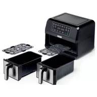   Kenwood Home Appliance HFM20.000MB Forrólevegős fritőz 8 l 1700 W Időzítő funkció, Tapadásmentes bevonat Fekete/ezüst