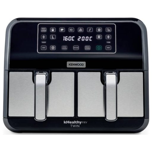 Kenwood Home Appliance HFM20.000MB Forrólevegős fritőz 8 l 1700 W Időzítő funkció, Tapadásmentes bevonat Fekete/ezüst