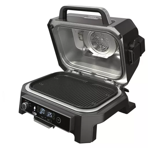 Ninja Woodfire Pro XL Elektromos grillsütő Elektromos Fekete, Nemesacél