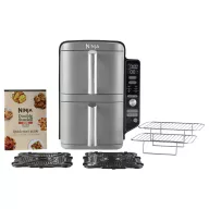   Ninja Double Stack XL 2 Forrólevegős fritőz 9.5 l 2470 W Fekete