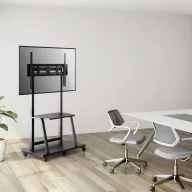   Manhattan Multimedia TV-Ständer auf Rollen mit extrem hoher Traglast 150 kg 37 bis 100 TV kocsi 94,0 cm (37) - 254,0 cm (100) Állítható magasságú