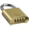 Basi 6230-5000 Függő lakat 52 mm Sárgaréz Számkódos zár