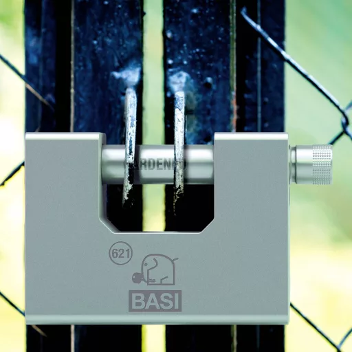 Basi 6210-9000 Függő lakat 94 mm Különböző időben záródó Kulcsos zár