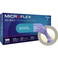   Ansell MICROFLEX 93843090 100 db Nitril Eldobható kesztyű Méret (kesztyű): L, 8-May, 9 EN 21420:2020 ISO 11193