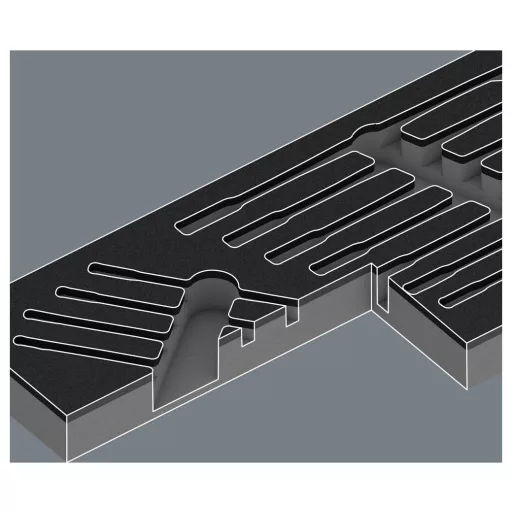 Wera 05150123001 9733 Racsnis gyűrűs csavarkulcs készlet Kulcsszélesség (metrikus) 8 - 19 mm