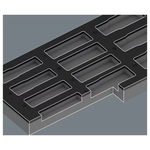 Wera 05137325001 9825 Habanyag betét 1 db (H x Sz x Ma) 392 x 172 x 30 mm